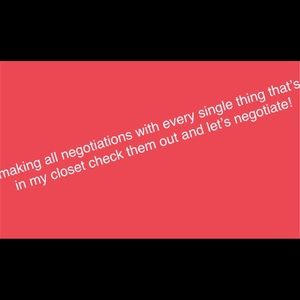 let’s negotiate everything